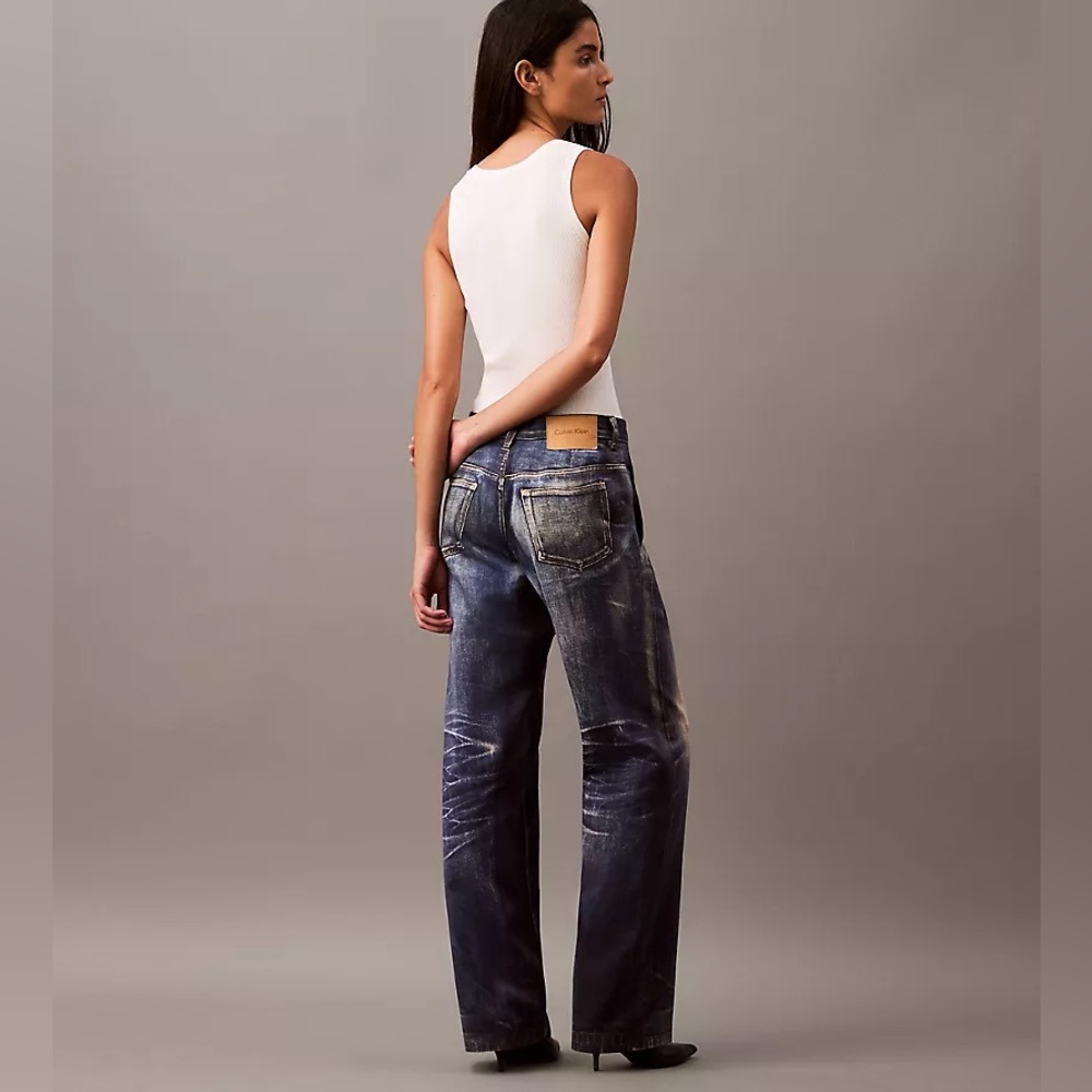 Calvin Klein Denim Print Tailored Trouser